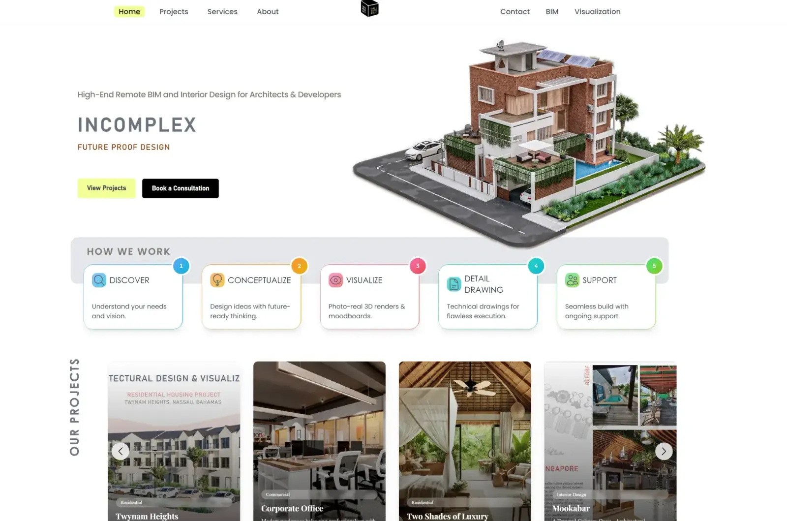 The home page